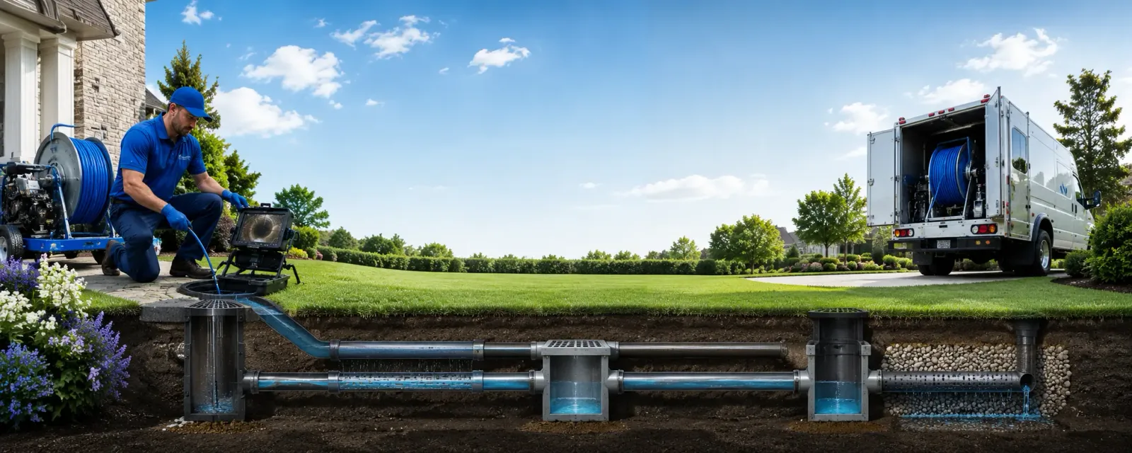 Outdoor drain cleaning information for Stony Point, NC